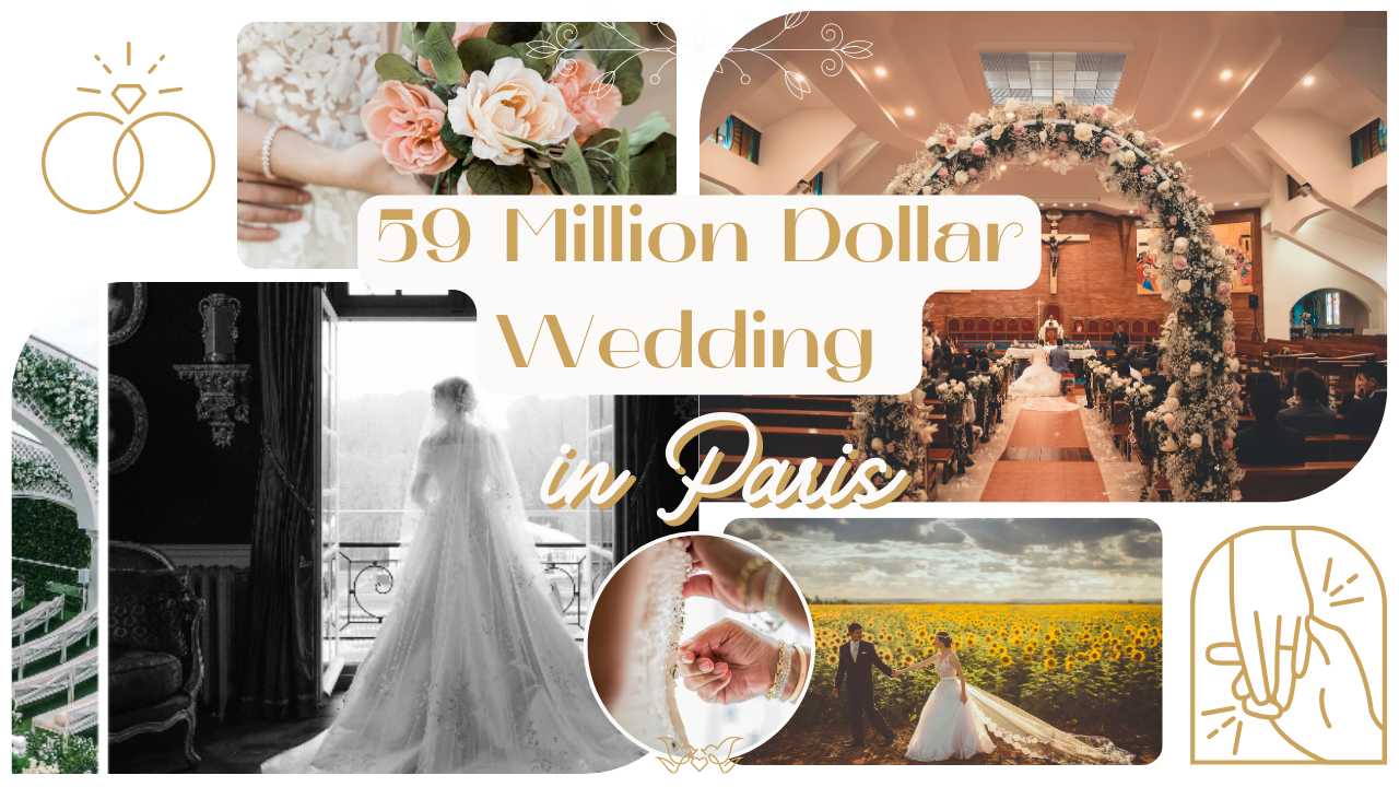 Who had the 59 million dollar wedding in paris