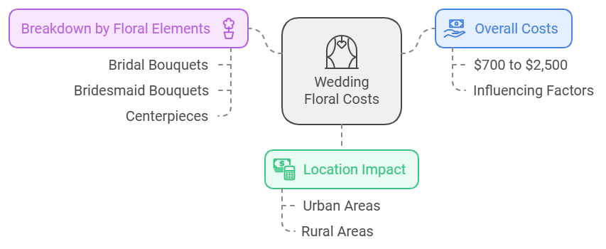 Wedding floral cost breakdown